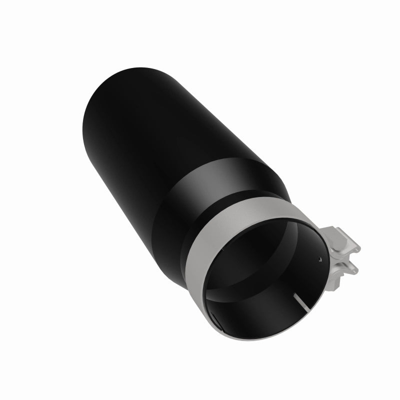 Magnaflow Tip Stainless Black Coated Single Wall Round Single Outlet 5in Dia 4in Inlet 13in L 35238 35238 360 Degree Image Set