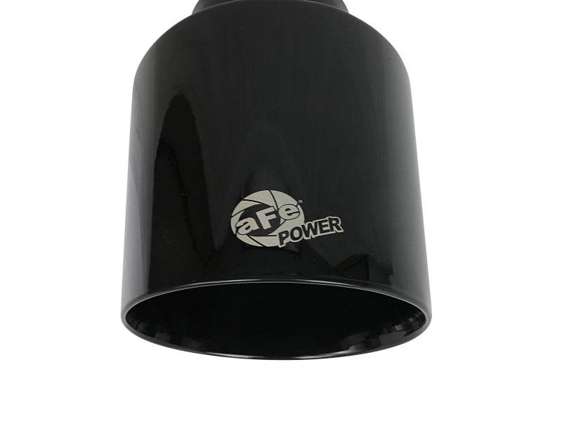 aFe Takeda 409 SS Clamp-On Exhaust Tip 2.5in. Inlet / 4.5in. Outlet / 7in. L - Black 49T25454-B071 49T25454-B071 Photo - Unmounted
