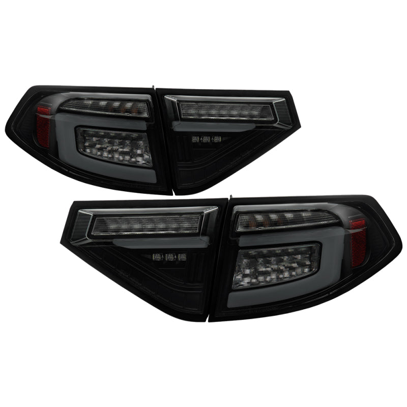 Spyder 08-14 Subara Impreza WRX Hatchback LED Tail Lights Seq Signal Blk Smoke ALT-YD-SI085D-SEQ-BSM 5086747 5086747 Photo - Primary