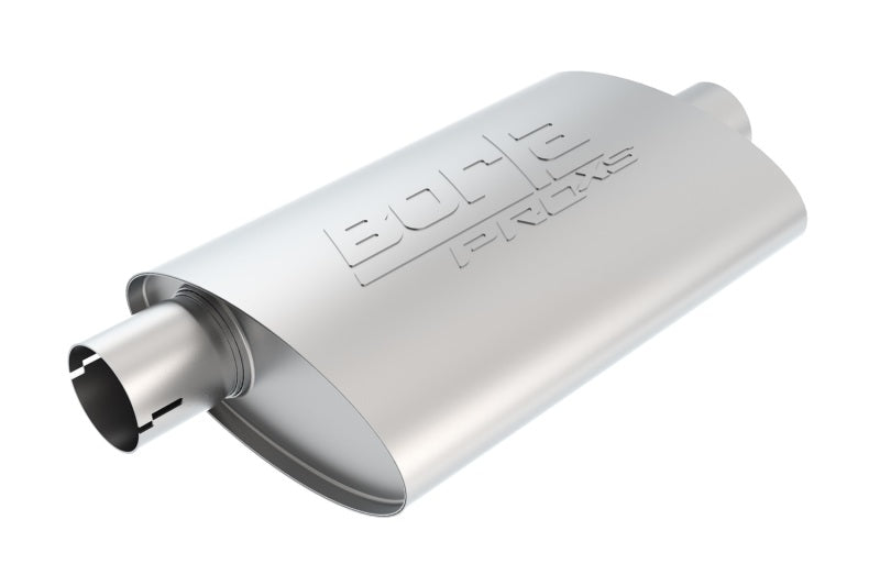 Borla Universal Center/Offset Oval 2.5in In/Out 14in x  4.25in x 1.88in PRO-XS Muffler 400481 400481 Photo - Primary
