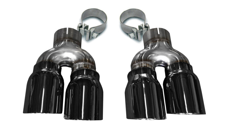Corsa Performance 16-18 Cadillac ATS 3.6T 4in Inlet / 4in Outlet Twin Black Tip 14479BLK Photo - Primary