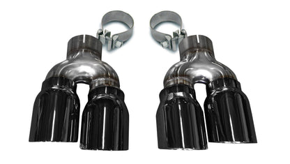 Corsa Performance 16-18 Cadillac ATS 3.6T 4in Inlet / 4in Outlet Twin Black Tip 14479BLK Photo - Primary