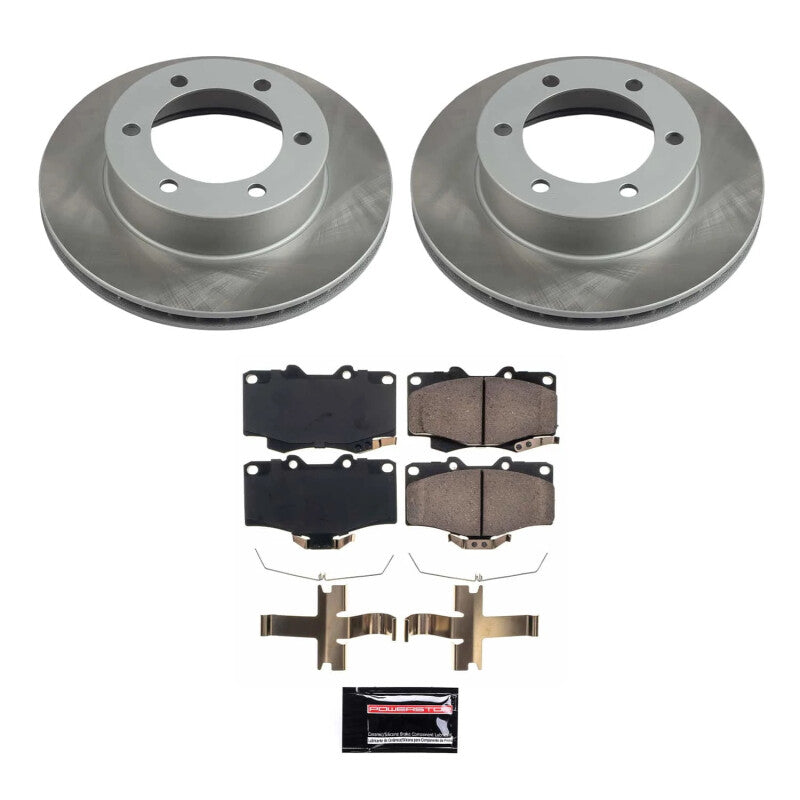 PowerStop Power Stop 95-04 Toyota Tacoma Front Semi-Coated Rotor Kit SC1233 SC1233 Photo - Primary