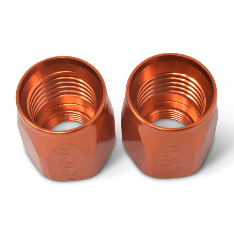 Russell Performance 2-Piece -10 AN Anodized Full Flow Swivel Hose End Sockets (Qty 2) - Orange 615544 615544 Photo - out of package