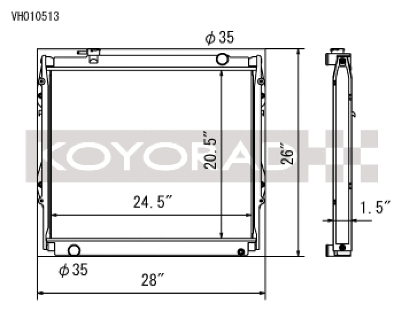 Koyo KOY Racing Radiators Cooling Radiators main image