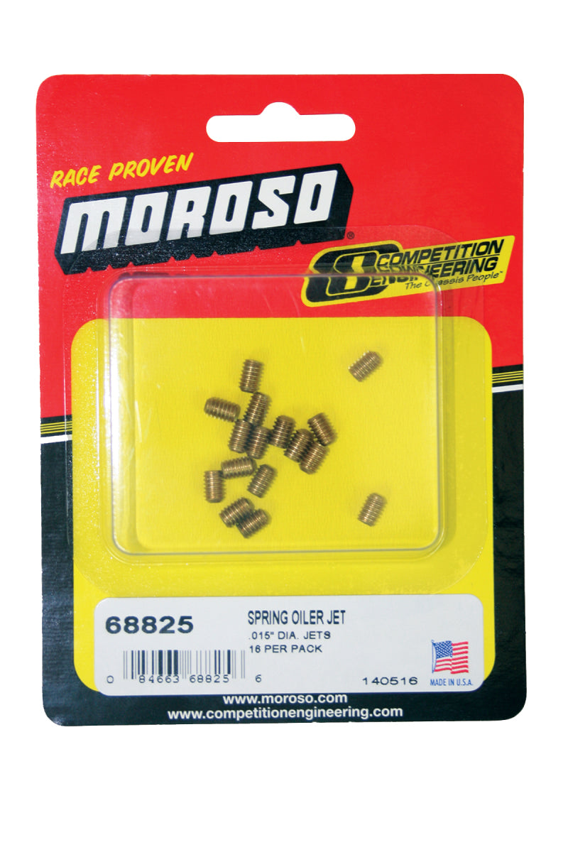 Moroso Spring Oiler Jets - .015in Diameter Orifice - 16 Pack 68825 68825 Photo - Primary