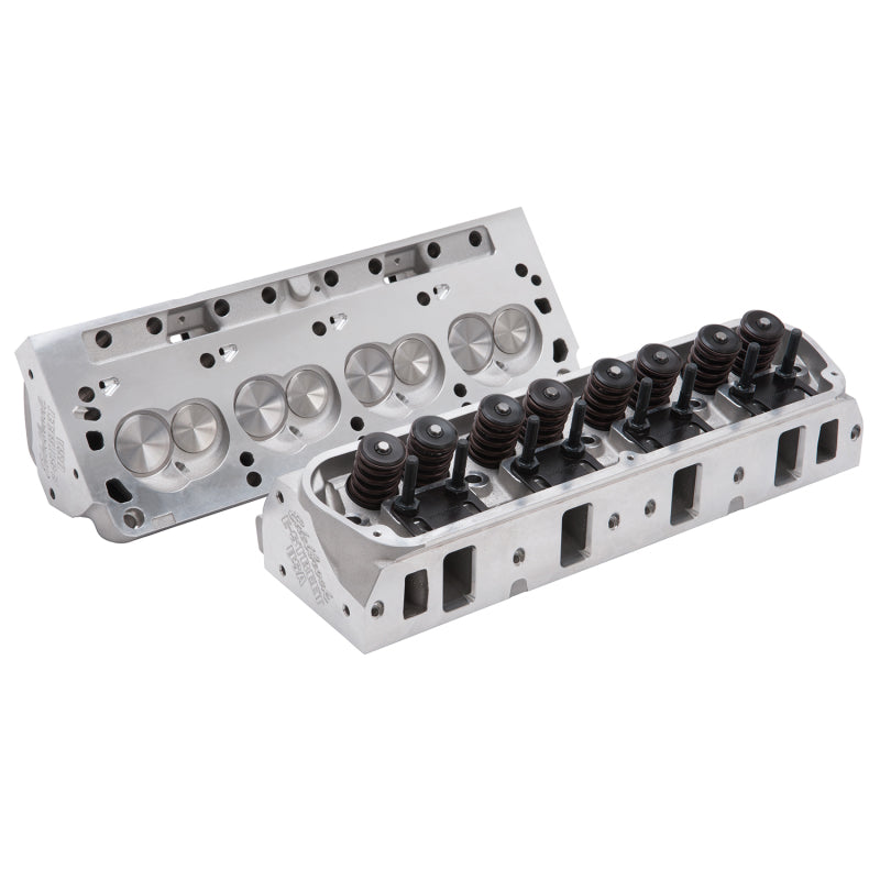 Edelbrock Cylinder heads, E-Street SB-Ford with 1.90" intake valves. Complete. 5023 Photo - out of package