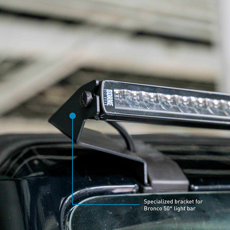 Borne Off-Road 21+ Direct Fit Bronco Light Bar 50in Upfit BNLT-BR-21-SS50U BNLT-BR-21-SS50U Photo - Primary