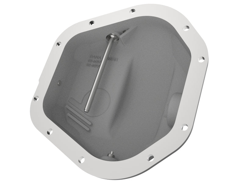 aFe Pro Series Dana 60 Front Differential Cover Black w/ Machined Fins 17-20 Ford Trucks (Dana 60) 46-71100B 46-71100B Photo - Unmounted