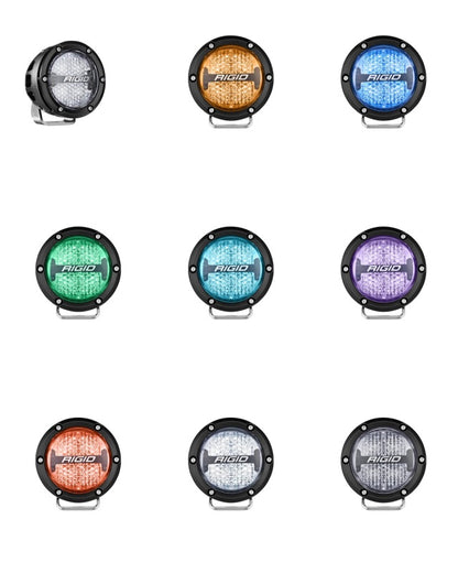 Rigid Industries 360-Series 4in LED Off-Road Diffused Beam - RGBW Backlight (Pair) 36400 36400 Photo - Unmounted