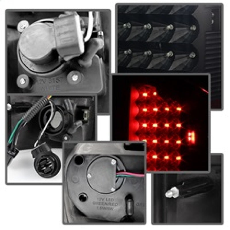 SPYDER Xtune Dodge Ram 02-06 1500 / Ram 2500/3500 03-06 LED Tail Light Black Smoke ALT-JH-DR02-LED-BKSM 5077509 5077509 Photo - Unmounted