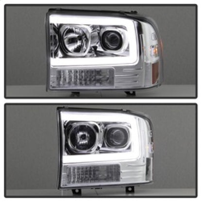 Spyder 99-04 Ford F-250 Super Duty Light Bar Projector Headlights - Chrome (PRO-YD-FF25099V2-LB-C) 5084675 5084675 Photo - Unmounted
