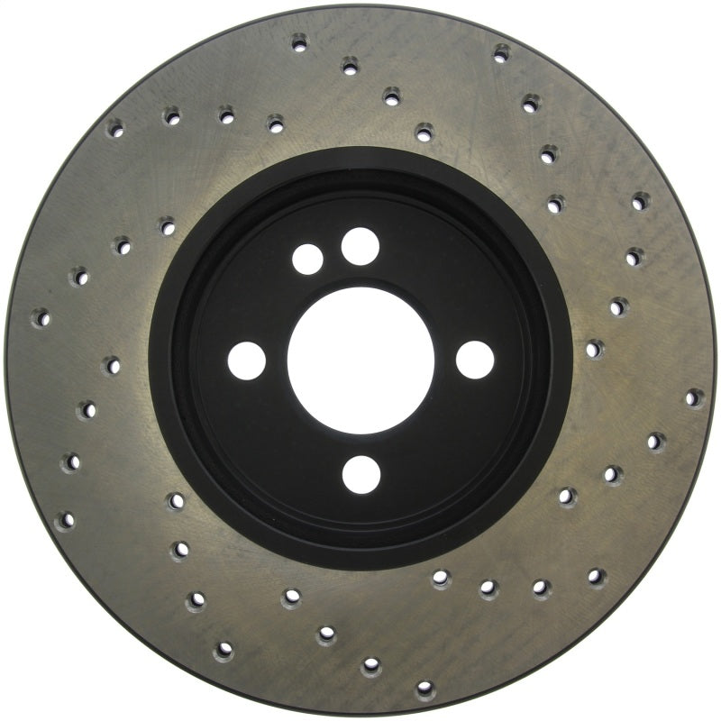 StopTech Drilled Sport Brake Rotor 128.34101R 128.34101R Photo - Unmounted
