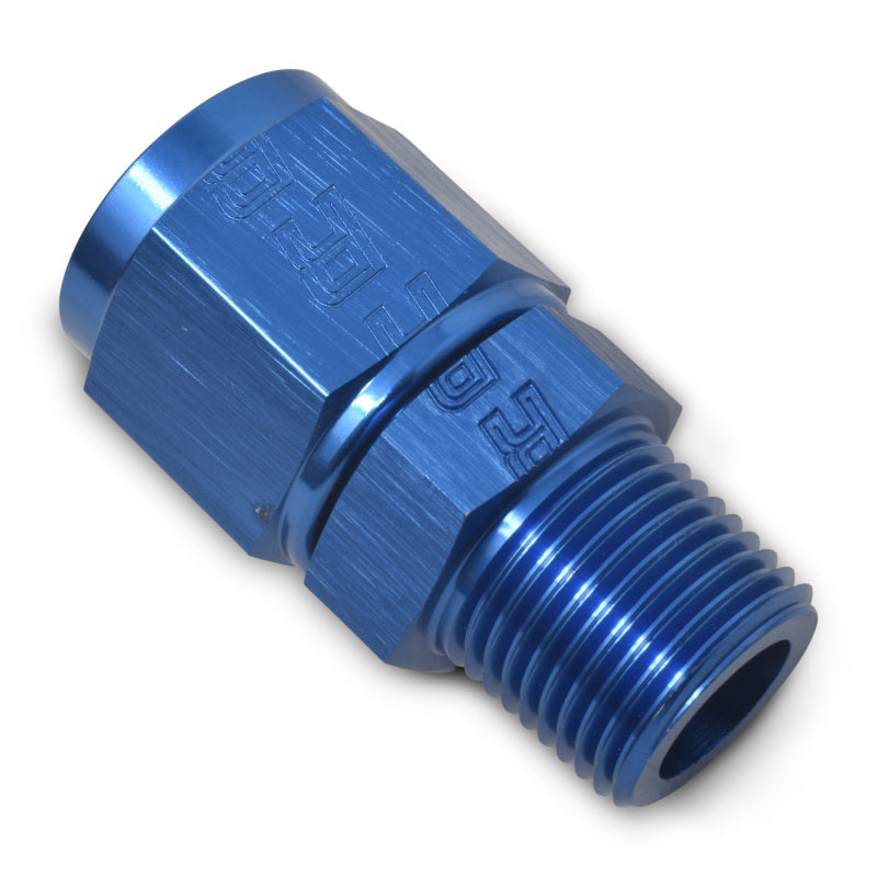 Russell -8 AN AN Female To Male NPT (Blue Finish) 614218 Photo - out of package