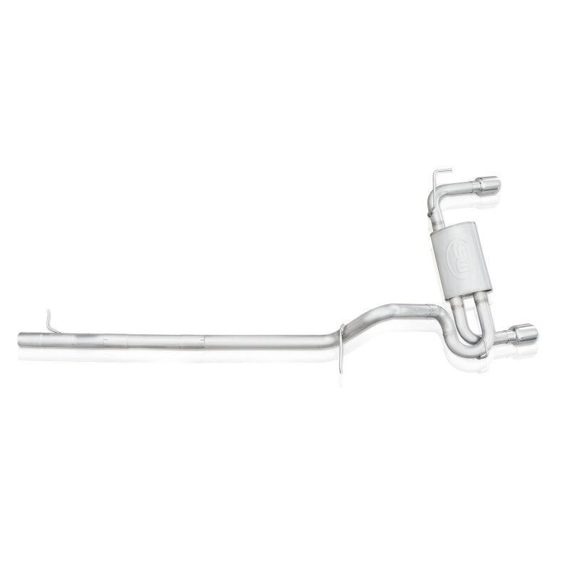 Stainless Works 2012-17 Jeep Wrangler Catback Exhaust JPJKUCB JPJKUCB Photo - Unmounted