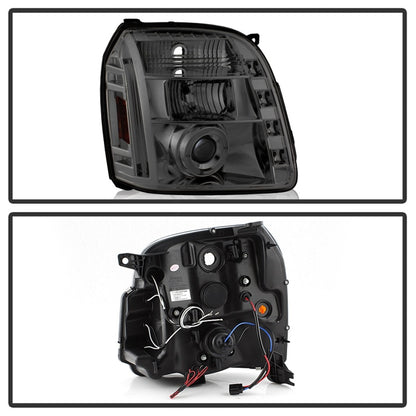 Spyder GMC Yukon 07-14/Yukon Denali 07-14 Projector Headlights LED Halo LED Smke PRO-YD-GY07-HL-SM 5029348 5029348 Photo - Unmounted