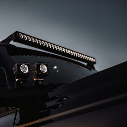 Rigid Industries Revolve 30in Bar w/Amber Trim Ring 431613 431613 Photo - Mounted