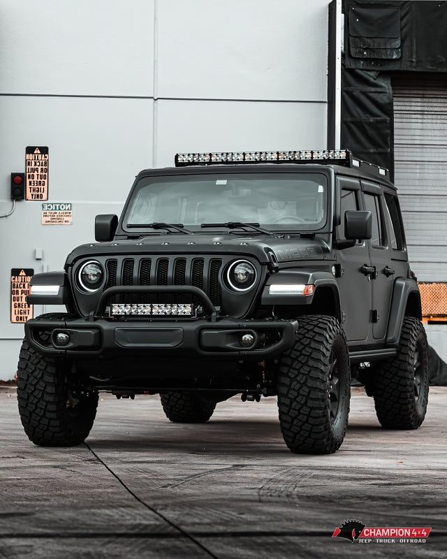 ORACLE Lighting Oracle Oculus Bi-LED Projector Headlights for Jeep JL/Gladiator JT - Matte Black - 5500K 5839-504 5839-504 Photo - lifestyle view