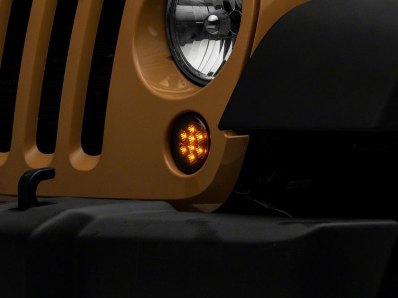 Raxiom 07-18 Jeep Wrangler JK Axial Series LED Turn Signals- Smoked J142671 J142671 Photo - Close Up
