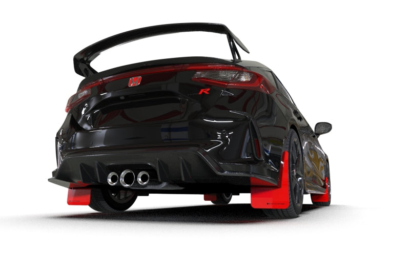 Rally Armor 2023+ Honda Civic Type R Red Mud Flap Black Logo MF97-UR-RD-BLK MF97-UR-RD-BLK User 1