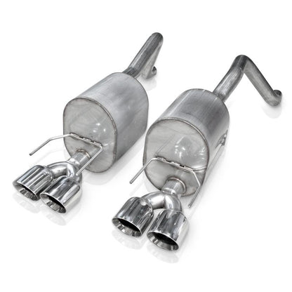 Stainless Works 2009-13 C6 Corvette Axleback 2-1/2in Dual Chambered Turbo Mufflers Quad 4in Tips C609CBQUAD C609CBQUAD Photo - out of package