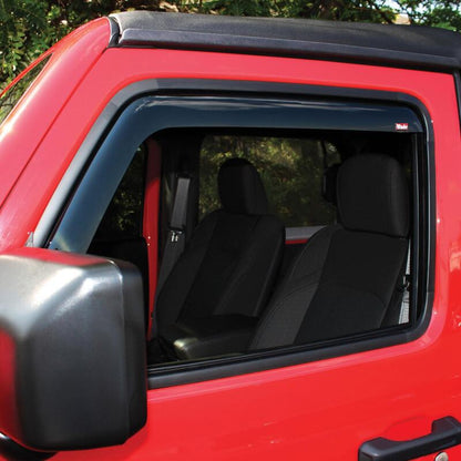 Westin 2018-2019 Jeep Wrangler JL Wade In-Channel Wind Deflector 2pc - Smoke 72-51467 72-51467 Photo - Mounted