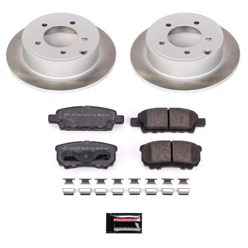 PowerStop Power Stop 08-17 Mitsubishi Lancer Rear Semi-Coated Rotor Kit SC3033 SC3033 Photo - Primary