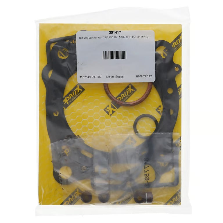 ProX CRF450R/RX 17-18 Top End Gasket Kit 35.1417