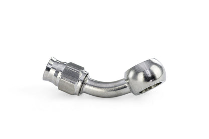 HPS Performance Products Compression Teflon Hose End to AN Female with 10mm Banjo for PTFE Hose, Stainless Steel