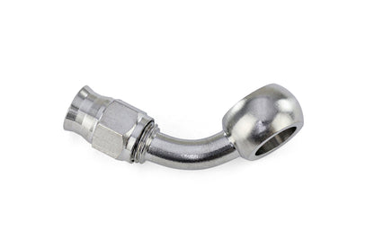HPS Performance Products Compression Teflon Hose End to AN Female with 10mm Banjo for PTFE Hose, Stainless Steel