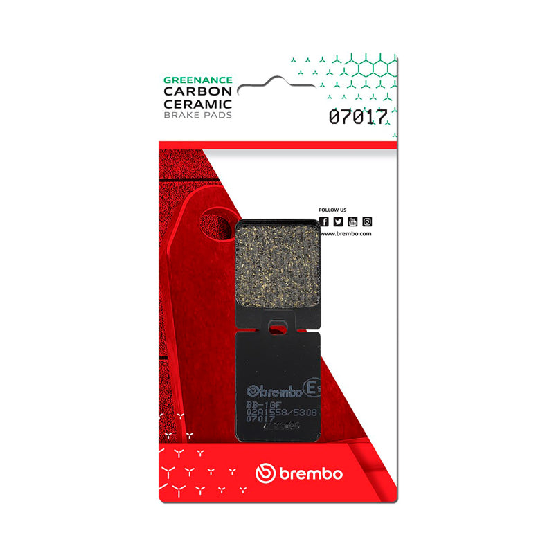 Brembo OE Piaggio Storm/Piaggio Tph/Piaggio Zip/Piaggio Typhoon Carbon Ceramic Brake Pad - Front 07017 07017 User 1