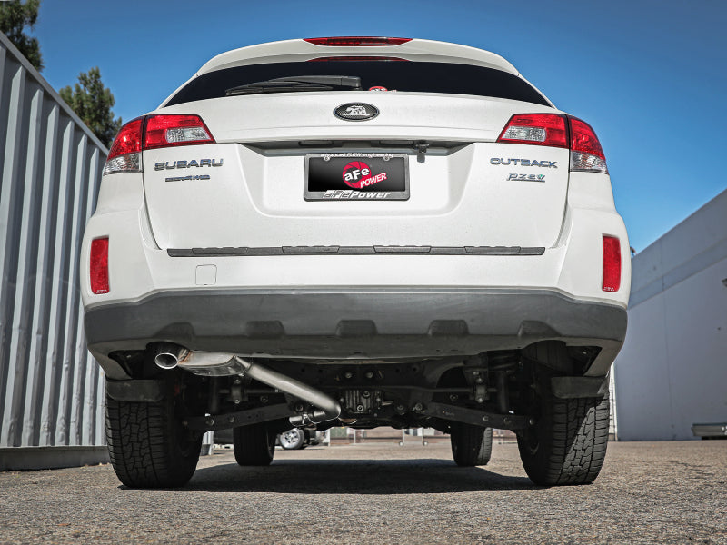 aFe POWER Takeda 2.25 to 2.5in 304SS Cat-Back Exhaust 10-14 Subaru Outback H4-2.5L 49-36806 49-36806 Photo - Mounted