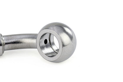 HPS Performance Products Compression Teflon Hose End to AN Female with 10mm Banjo for PTFE Hose, Stainless Steel