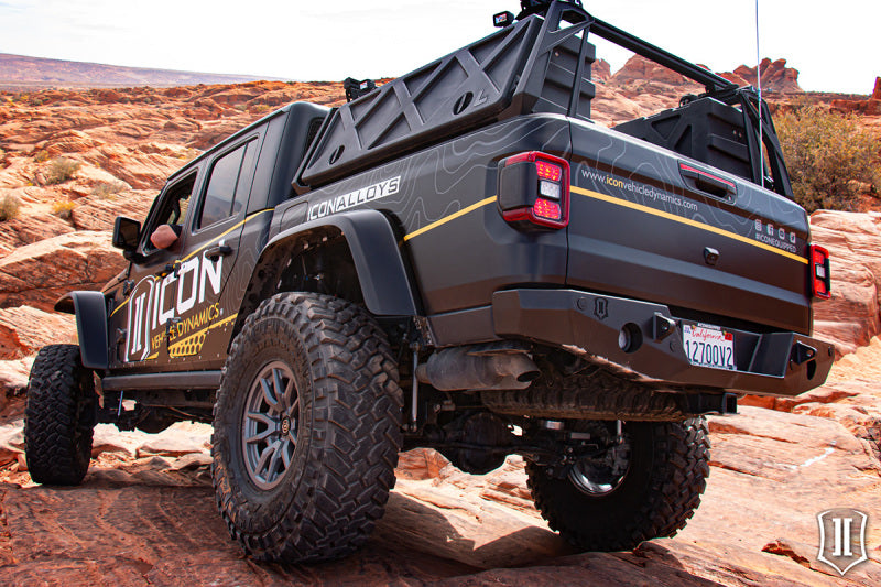 ICON 2020+ Jeep Gladiator JT Pro-Series Rear Bumper 25166 25166 Photo - lifestyle view