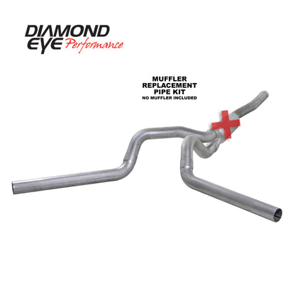Diamond Eye Performance Diamond Eye KIT 4in CB MFLR REPLACMENT PIPE DUAL AL: 2006-2007.5 CHEVY/GMC 6.6L 2500/3500 K4124A-RP K4124A-RP Photo - Primary