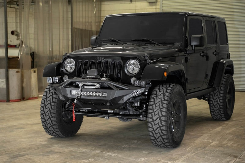 Addictive Desert Designs 07-18 Jeep Wrangler JK Stealth Fighter Front Bumper w/ Winch Mount F951232080103 F951232080103 Photo - Primary
