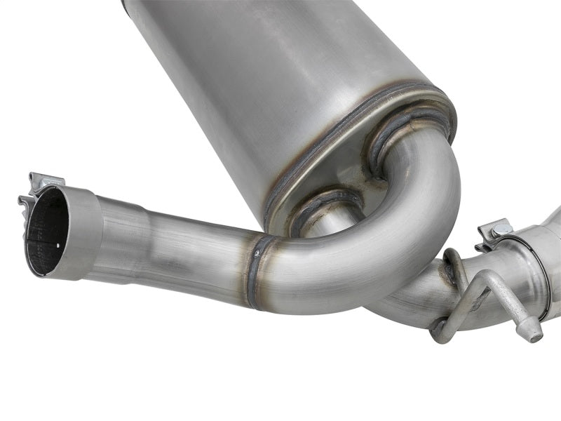 aFe Rebel Series 2.5in 409 Stainless Steel Axle-Back Exhaust System w/ Pol 49-48061-P Photo - Unmounted