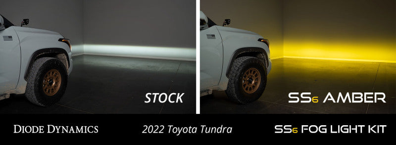 Diode Dynamics 2022 Toyota Tundra SS6 LED Fog Light Kit - Amber Wide DD7419 DD7419 User 6