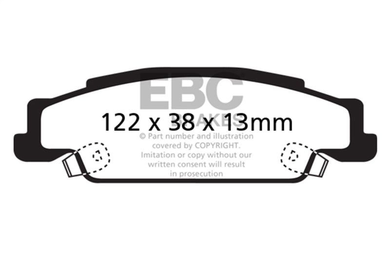 EBC Disc Brake Pad Set DP41646/2R Photo - Primary