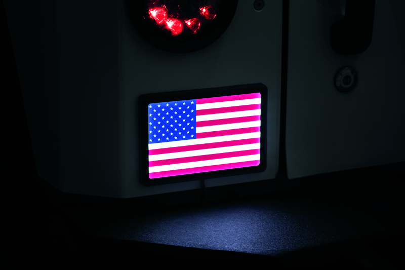 Kuryakyn Freedom Flag Led 4in X 6in Blk 2892 2892 User 1