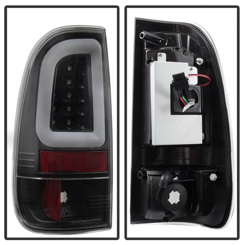 Spyder 08-16 Ford Super Duty F-250 V3 Light Bar LED Tail Lights - Black (ALT-YD-FS07V3-LBLED-BK) 5084712 5084712 Photo - Unmounted
