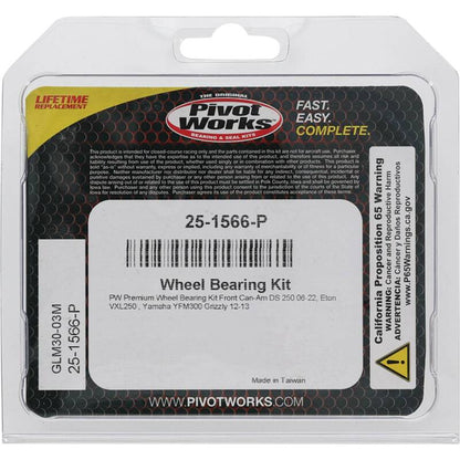 Pivot Works Can-Am, Eton, Yamaha Wheel Bearing Kit Premium Bearings 25-1566-P 25-1566-P Photo - Primary