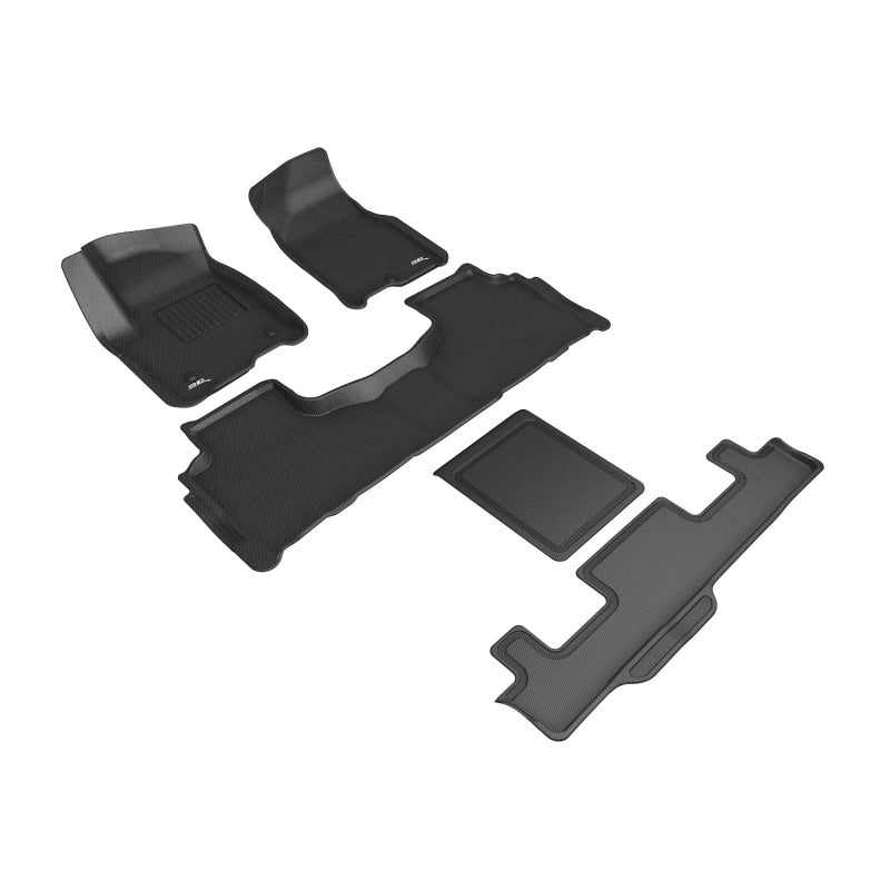 3D MAXpider 20-22 GMC Yukon 7-Seat Kagu 1st 2nd & 3rd Row - Black  L1GM03001509 L1GM03001509 Photo - Primary