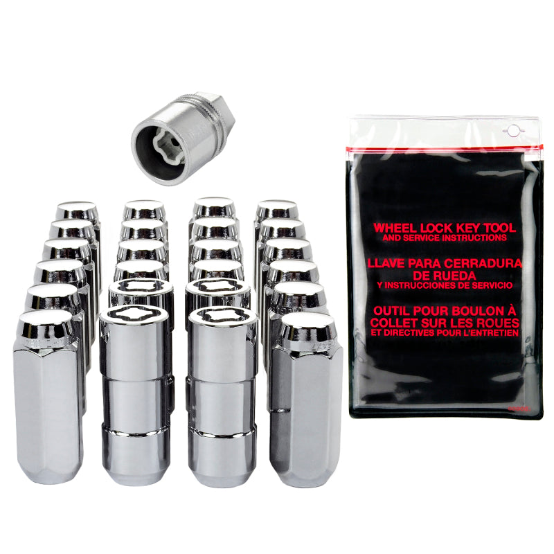 McGard 6 Lug Hex Install Kit w/Locks (Cone Seat Nut) M14X2.0 / 13/16 Hex / 2.25in. Length - Chrome 84605 84605 Photo - Primary