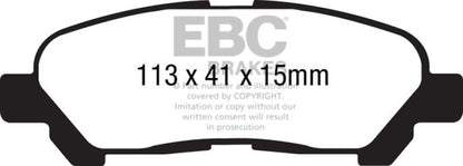 EBC Disc Brake Pad Set UD1325 Photo - Primary