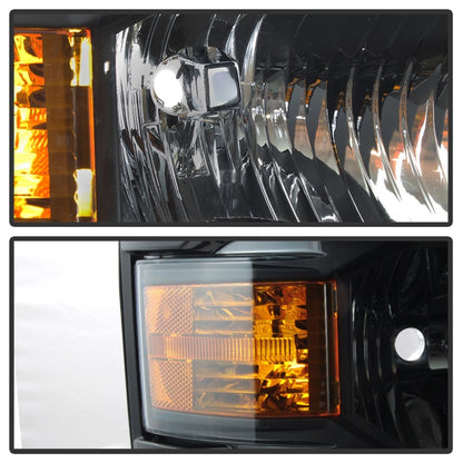 SPYDER Chevrolet Silverado 1500 14-15 (Non-HD) OEM Style Headlights - Black HD-JH-CS14-AM-BK 9040085 9040085 Photo - Unmounted