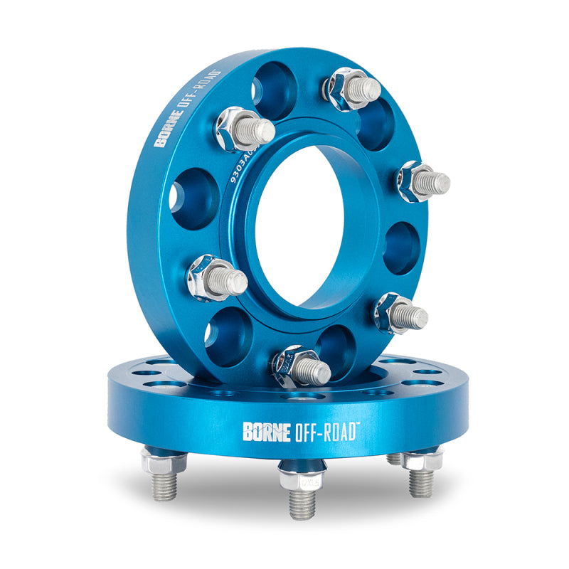 Borne Off-Road Wheel Spacers 5x150 110.1 25 M14 Blue BNWS-010-250BL BNWS-010-250BL Photo - Primary