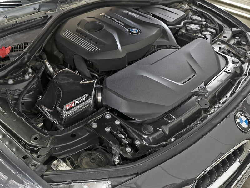 aFe Magnum FORCE Stage-2 Pro 5R Cold Air Intake System BMW 330i (F3x) 2017 54-12922-C Photo - Mounted