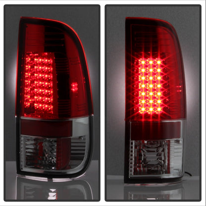 Spyder Ford F150 side 97-03/F250/350 Duty 99-07 LED Tail Lights Red Clear ALT-YD-FF15097-LED-RC 5003485 5003485 Photo - Unmounted