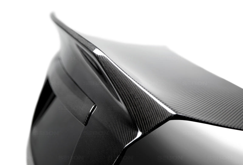 Seibon Carbon Fiber Trunk Lid For 2008-2014 Subaru WRX/STi 4DR TL0809SBIMP4D-C Photo - Primary